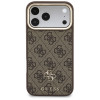 Capa Guess 4G com carteira e cordão, MagSafe, para Apple iPhone 18 Pro Max / 17 Pro Max, castanha