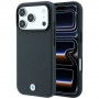 Capa MagSafe BMW Kevlar Metal Logo para Apple iPhone 18 Pro / 17 Pro, antracite