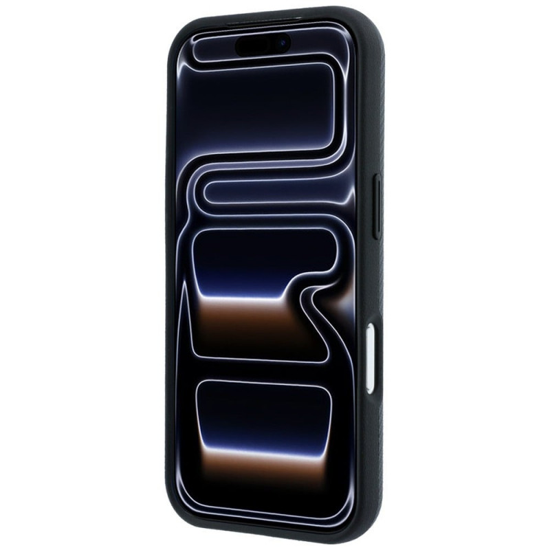 Capa MagSafe BMW Kevlar Metal Logo para Apple iPhone 18 Pro / 17 Pro, antracite