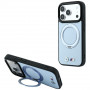Capa BMW Kevlar Ring Stand 360 MagSafe para Apple iPhone 18 Pro / 17 Pro, azul