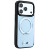 Capa BMW Kevlar Ring Stand 360 MagSafe para Apple iPhone 18 Pro / 17 Pro, azul