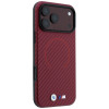 Capa MagSafe BMW M Carbon Printed Ring para Apple iPhone 18 Pro / 17 Pro, bordô