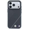 Capa MagSafe BMW M Tire Track with Silver Line para Apple iPhone 18 Pro Max / 17 Pro Max, antracite