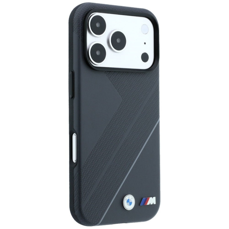 Capa MagSafe BMW M Tire Track with Silver Line para Apple iPhone 18 Pro Max / 17 Pro Max, antracite