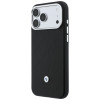 Conjunto de capa e carteira BMW Quilted Pattern Metal Logo para Apple iPhone 18 Pro Max / 17 Pro Max, preto