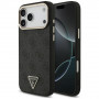 Capa MagSafe Guess 4G Triangle Logo para Apple iPhone 18 Pro Max / 17 Pro Max, preto e dourado