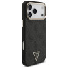 Capa MagSafe Guess 4G Triangle Logo para Apple iPhone 18 Pro Max / 17 Pro Max, preto e dourado