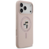 Capa Karl Lagerfeld Silicone Karl&Choupette Ring MagSafe para Apple iPhone 18 Pro Max / 17 Pro Max, rosa