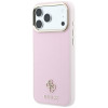 Capa MagSafe Guess Saffiano Small 4G & Classic Logo para Apple iPhone 18 Pro / 17 Pro, rosa
