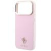 Capa MagSafe Guess Saffiano Small 4G & Classic Logo para Apple iPhone 18 Pro / 17 Pro, rosa
