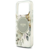 Capa MagSafe Guess IML Flower & Tonal Circle para Apple iPhone 18 Pro / 17 Pro, verde