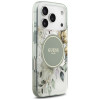 Capa MagSafe Guess IML Flower & Tonal Circle para Apple iPhone 18 Pro Max / 17 Pro Max, verde
