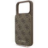 Capa crossbody Guess 4G Cardslots & Magnetic Closure para Apple iPhone 18 Pro / 17 Pro, castanha