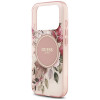 Capa MagSafe Guess IML Flower & Tonal Circle para Apple iPhone 18 Pro Max / 17 Pro Max, rosa