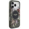 Capa MagSafe Guess IML Flowers Pearl Strap para Apple iPhone 18 Pro / 17 Pro, preta