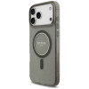 Capa MagSafe Guess IML Glitter Pearl Strap para Apple iPhone 18 Pro Max / 17 Pro Max, preta