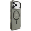 Capa MagSafe Guess IML Glitter Pearl Strap para Apple iPhone 18 Pro Max / 17 Pro Max, preta