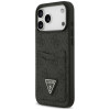 Capa triangular Guess 4G Double Card para Apple iPhone 18 Pro Max / 17 Pro Max, preta