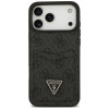 Capa triangular Guess 4G Double Card para Apple iPhone 18 Pro Max / 17 Pro Max, preta