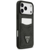 Capa triangular Guess 4G Double Card para Apple iPhone 18 Pro Max / 17 Pro Max, preta