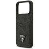 Capa triangular Guess 4G Double Card para Apple iPhone 18 Pro Max / 17 Pro Max, preta