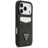 Capa triangular Guess 4G Double Card para Apple iPhone 18 Pro / 17 Pro, preta