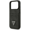 Capa triangular Guess 4G Double Card para Apple iPhone 18 Pro / 17 Pro, preta