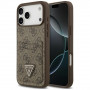 Capa triangular Guess 4G Double Card para Apple iPhone 18 Pro Max / 17 Pro Max, castanha