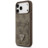 Capa triangular Guess 4G Double Card para Apple iPhone 18 Pro Max / 17 Pro Max, castanha