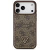 Capa triangular Guess 4G Double Card para Apple iPhone 18 Pro Max / 17 Pro Max, castanha