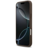 Capa triangular Guess 4G Double Card para Apple iPhone 18 Pro Max / 17 Pro Max, castanha