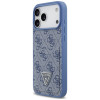Capa triangular Guess 4G Double Card para Apple iPhone 18 Pro Max / 17 Pro Max, azul