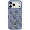 Capa triangular Guess 4G Double Card para Apple iPhone 18 Pro Max / 17 Pro Max, azul