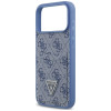 Capa triangular Guess 4G Double Card para Apple iPhone 18 Pro Max / 17 Pro Max, azul