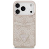 Capa triangular Guess 4G Double Card para Apple iPhone 18 Pro Max / 17 Pro Max, rosa