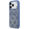 Capa triangular Guess 4G Double Card para Apple iPhone 18 Pro / 17 Pro, azul