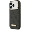 Capa Guess 4G Logo Plate MagSafe para Apple iPhone 18 Pro Max / 17 Pro Max, preta