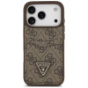 Capa triangular Guess 4G Double Card para Apple iPhone 18 Pro / 17 Pro, castanha