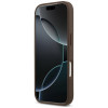 Capa triangular Guess 4G Double Card para Apple iPhone 18 Pro / 17 Pro, castanha