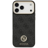 Capa MagSafe Guess 4G Strass Logo para Apple iPhone 18 Pro Max / 17 Pro Max, preta