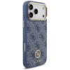 Capa MagSafe Guess 4G Strass Logo para Apple iPhone 18 Pro Max / 17 Pro Max, azul