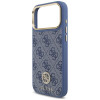 Capa MagSafe Guess 4G Strass Logo para Apple iPhone 18 Pro Max / 17 Pro Max, azul
