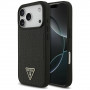 Capa MagSafe Guess Croco Triangle Logo para Apple iPhone 18 Pro / 17 Pro, preta