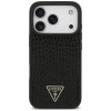 Capa MagSafe Guess Croco Triangle Logo para Apple iPhone 18 Pro / 17 Pro, preta