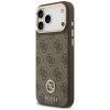 Capa MagSafe Guess 4G Strass Logo para Apple iPhone 18 Pro Max / 17 Pro Max, castanha
