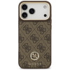 Capa MagSafe Guess 4G Strass Logo para Apple iPhone 18 Pro Max / 17 Pro Max, castanha