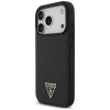 Capa MagSafe Guess Croco Triangle Logo para Apple iPhone 18 Pro Max / 17 Pro Max, preta