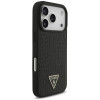 Capa MagSafe Guess Croco Triangle Logo para Apple iPhone 18 Pro Max / 17 Pro Max, preta
