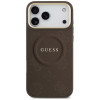 Capa MagSafe Peony Hot Stamp Guess para Apple iPhone 18 Pro Max / 17 Pro Max, castanha