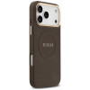 Capa MagSafe Peony Hot Stamp Guess para Apple iPhone 18 Pro Max / 17 Pro Max, castanha
